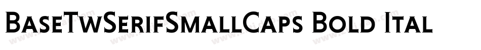 BaseTwSerifSmallCaps Bold Italic字体转换